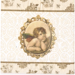 Serwetka do decoupage - 1747- anioły vintage